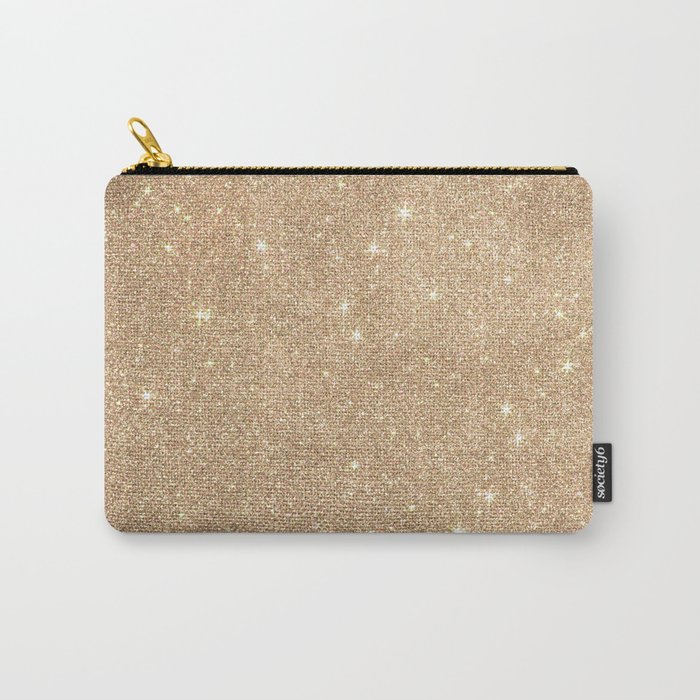 Gold Glitter Chic Glamorous Sparkles Carry-All Pouch