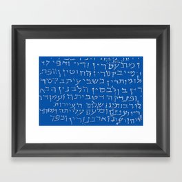 Biblical fragment background Framed Art Print