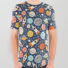 Space All Over Graphic Tee