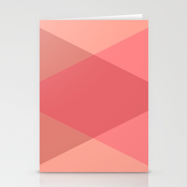 Rose Triangles Stationery Cards