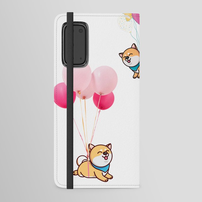 Shiba inu Flying  Android Wallet Case