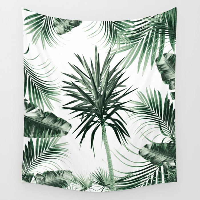 Tropical Summer Vibes Leaves Mix #2 #tropical #decor #art #society6 Wall Tapestry