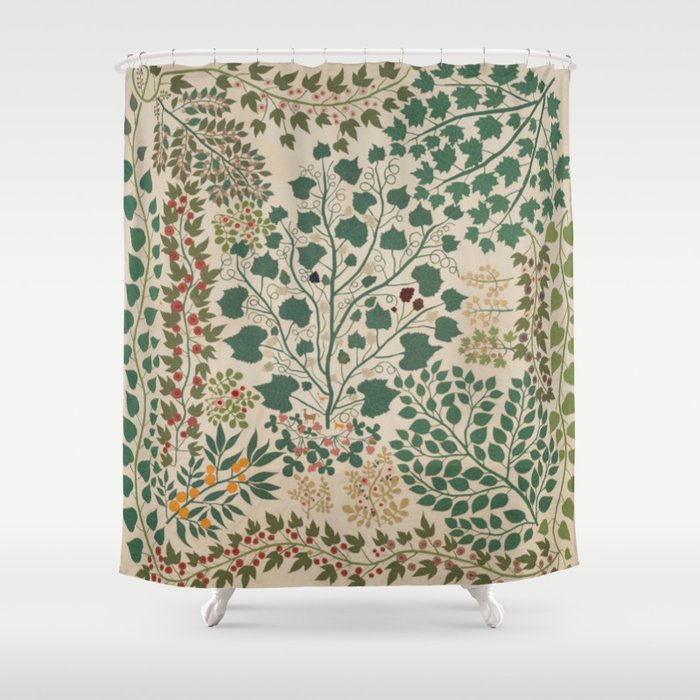 Leaf Quilt Shower Curtain