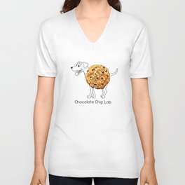 Dog Treats - Chocolate Chip Lab V Neck T Shirt