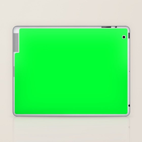 Australian Great Barrier Reef Neon Green Moray Eel Fish Laptop & iPad