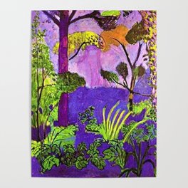 Henri Matisse - Purple Twilight Moroccan Tropical Forest Everglades Landscape Poster