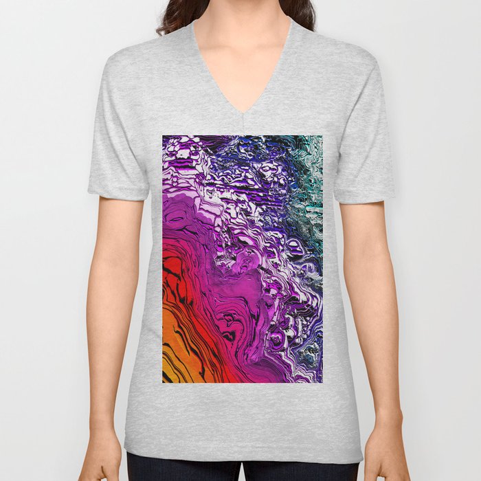 Purple Mountain Majesty V Neck T Shirt