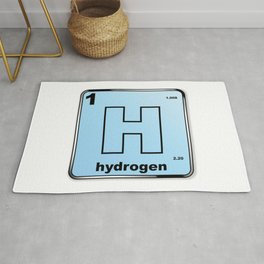 Hydrogen From The Periodic Table Area & Throw Rug