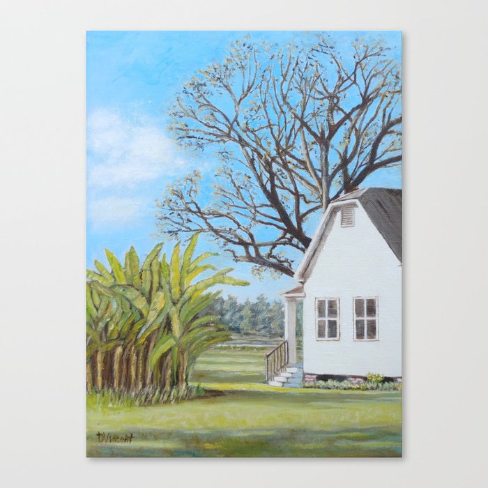 Early Settlement Home Canvas Print