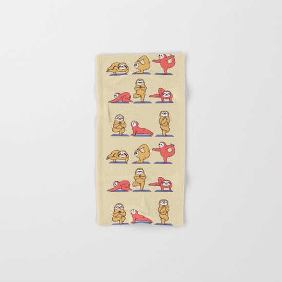 Sloth Yoga Hand & Bath Towel