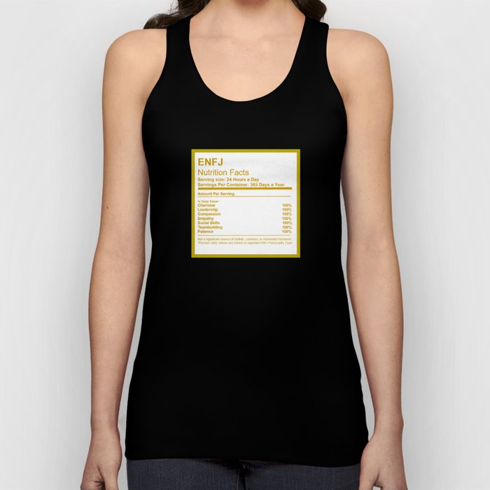 ENFJ -Nutrition Facts Tank Top