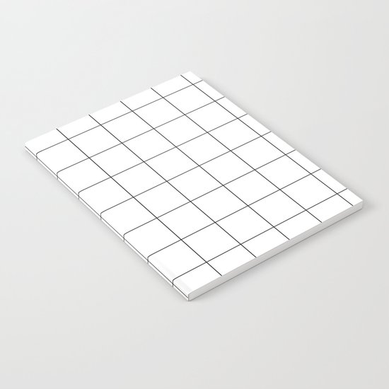 White Grid /// www.pencilmeinstationery.com Notebook