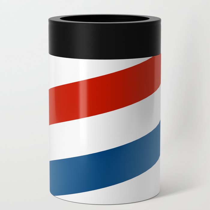 Red, White, and Blue Stripes Can Cooler