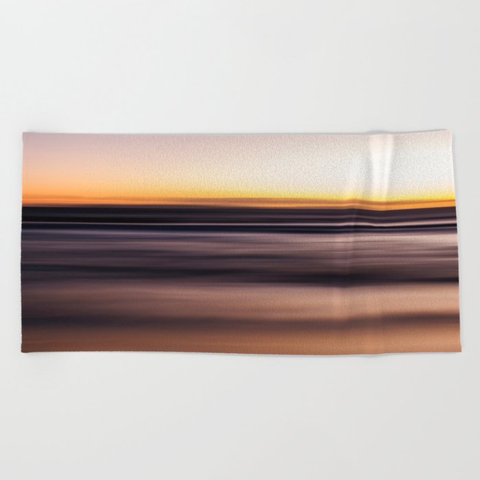 Sunset Pastel Color Ombre Fine Art Motion Waves Ocean Beach