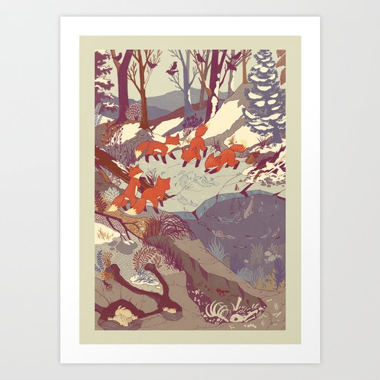 Fisher Fox Art Print