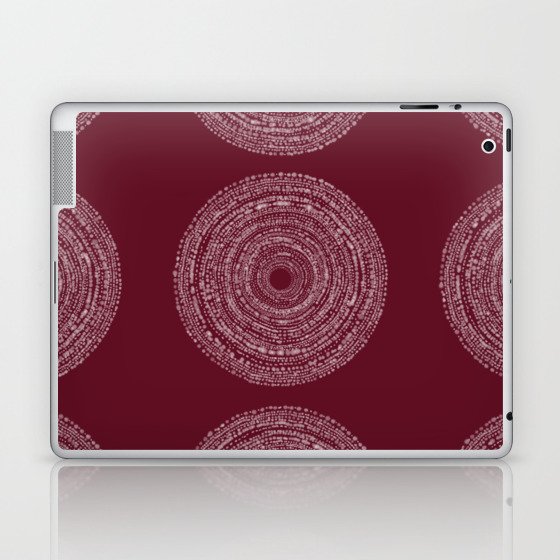 BOHO SPIRAL RED Laptop & iPad Skin