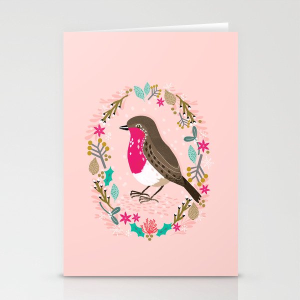 European Robin by Andrea Lauren  Stationery Cards