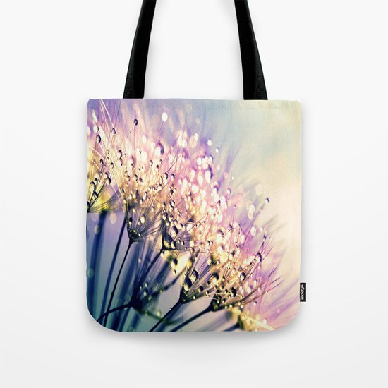 Pastel Dandelion Dew Tote Bag