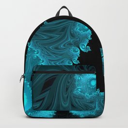 Black Ice - Fractal Art Backpack