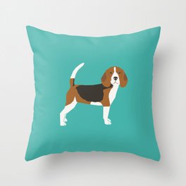 Beagle cute dog gifts pure breed must haves beagles Throw Pillow