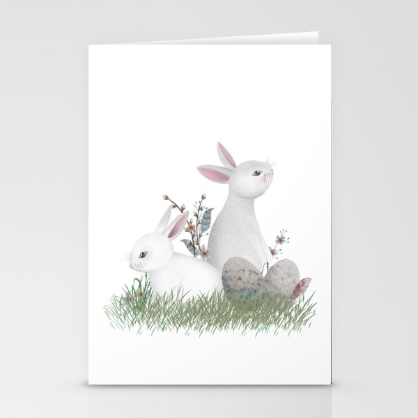Easter Bunnies Stationery Cards