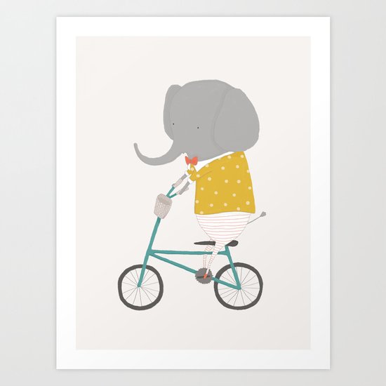 Emerson Rides Art Print