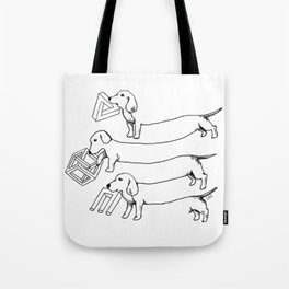 Escher's Other Dogs Tote Bag