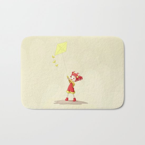 Girl with Kite Bath Mat