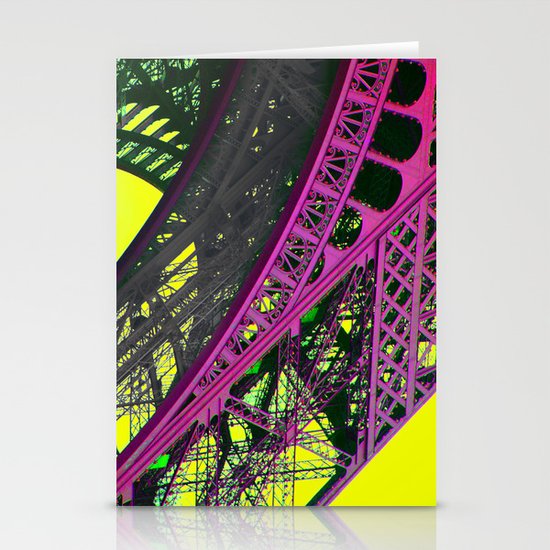purple paris Stationery Cards