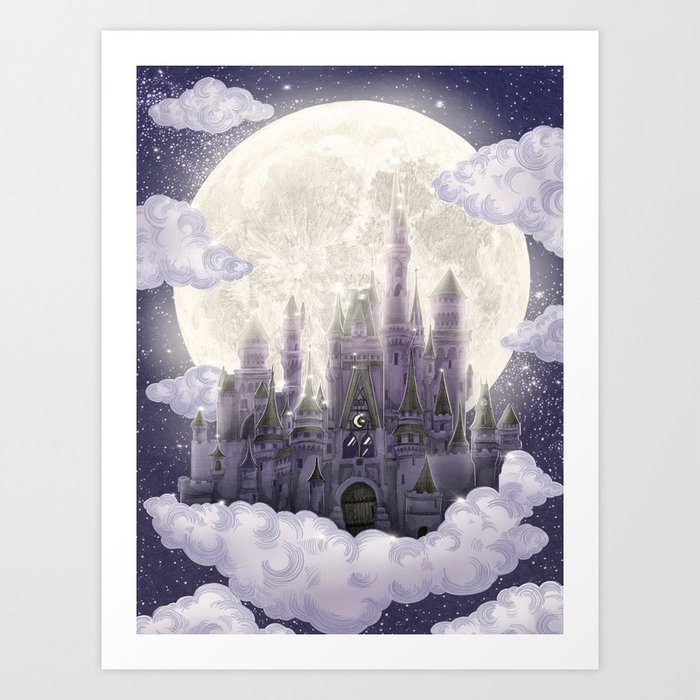 Magic Moon Kingdom Colour Version Art Print