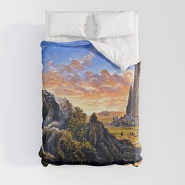 The Valley of Towers Duvet Cover