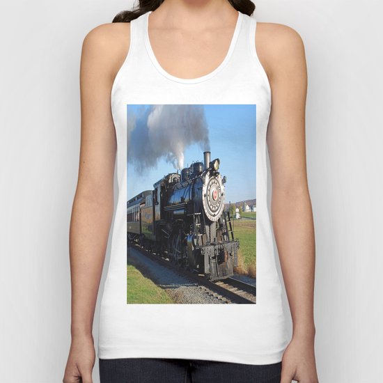 Steam Locomotive Unisex Tank Top