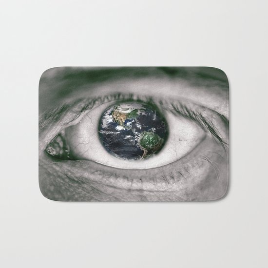 Die Welt mit deinen Augen sehen ! Bath Mat