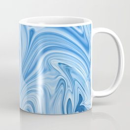 Blue Water Silk Marble Coffee Mug