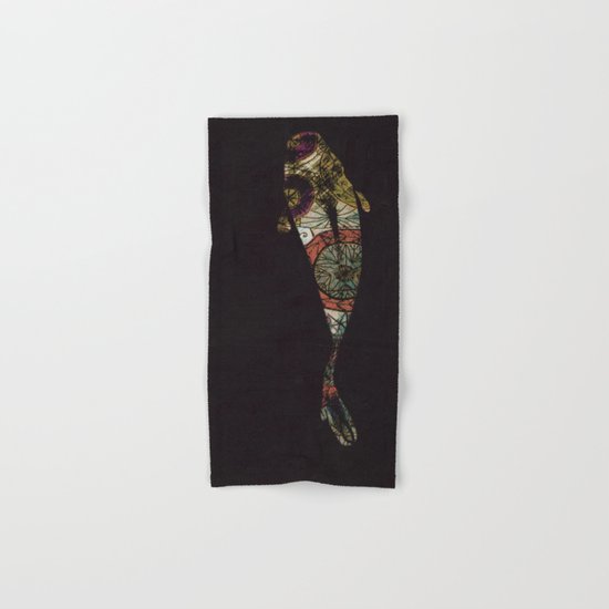 闇に泳ぐ (you are swimming in the darkness) Hand & Bath Towel