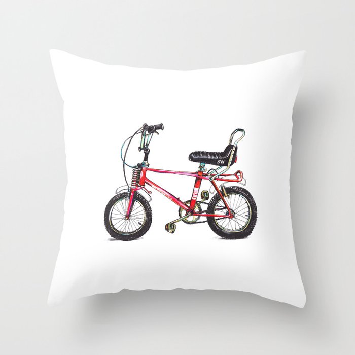 My bike Throw Pillow