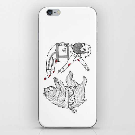 On the bear's uncontrollable urge to toss his master in the air iPhone & iPod Skin