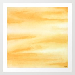 Yellow Ochre Abstract No.1 Art Print
