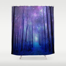 Fantasy Path Purple Blue Shower Curtain