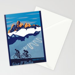 Giro d'Italia Passo Dello Stelvio cycling poster Stationery Card