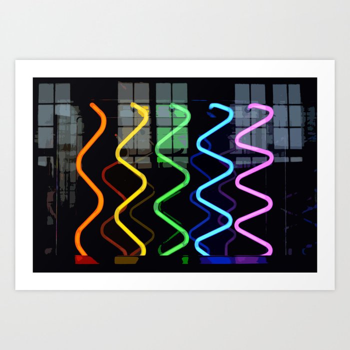 Neo Curve Art Print | Abstract, Photography, Digital, Pop-art