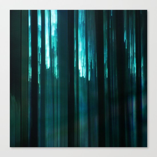 Forest in emerald green Canvas Print