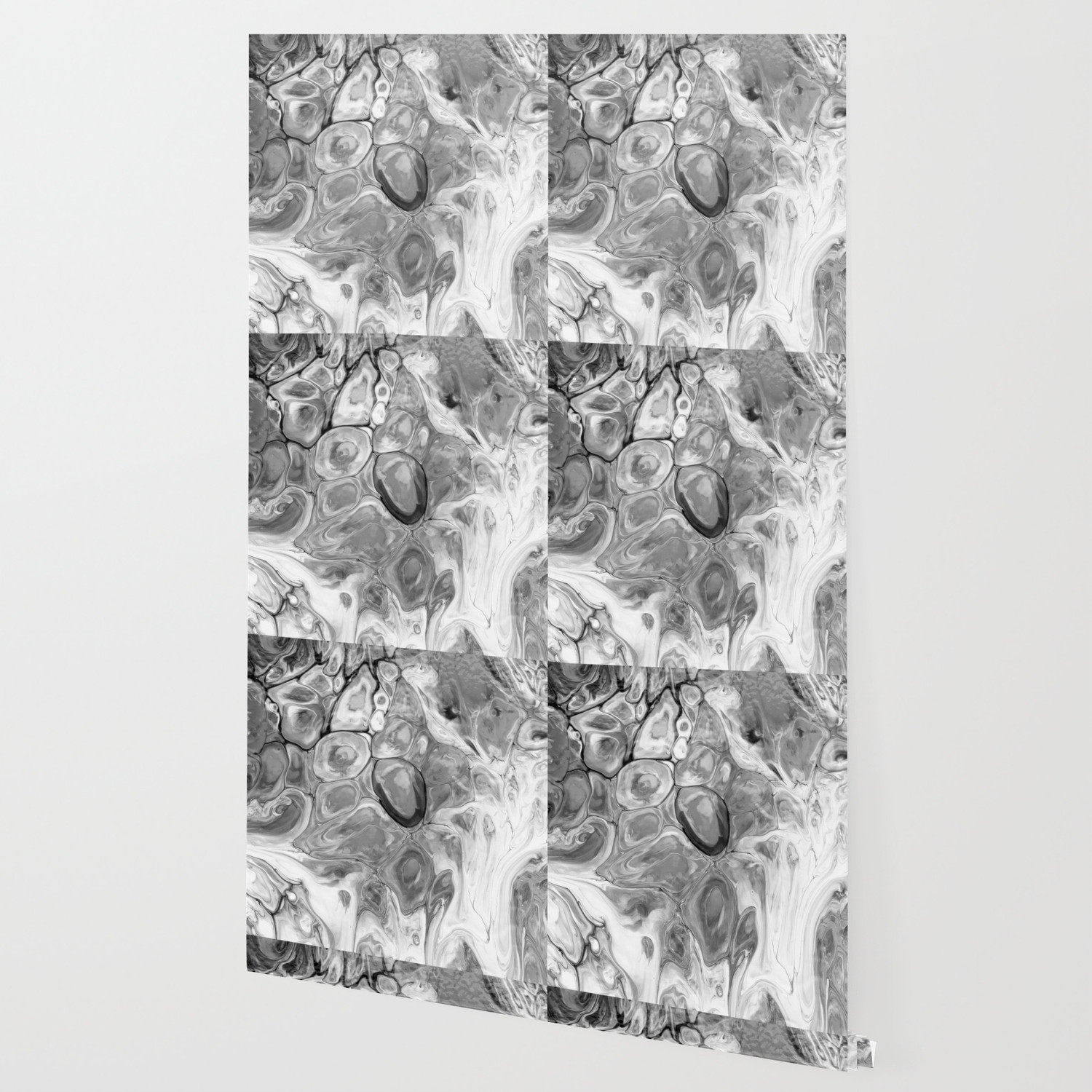 Smooth Abstract Black And White Wallpaper By Nocolordesigns