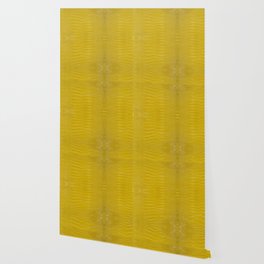 Yellow Alligator Leather Print Wallpaper