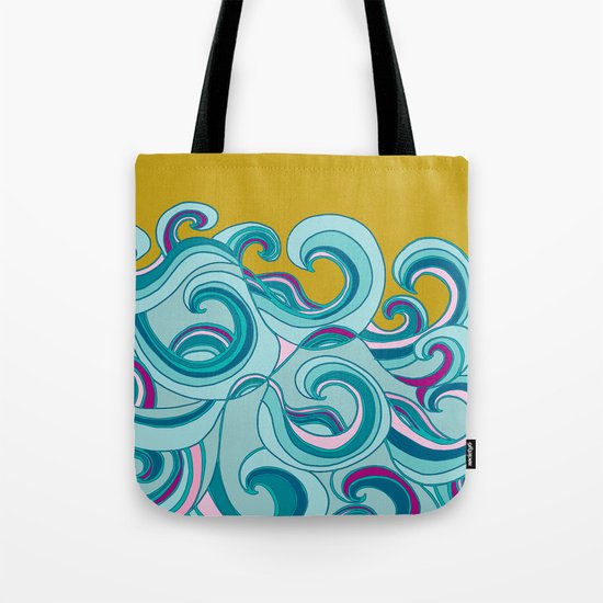 Waves Tote Bag
