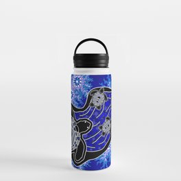 Authentic Aboriginal Art - Baby Sea Turtles Water Bottle