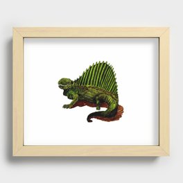 The Green Dinosaur Recessed Framed Print