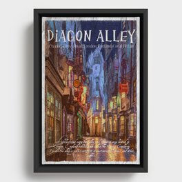 Diagon Alley Framed Canvas