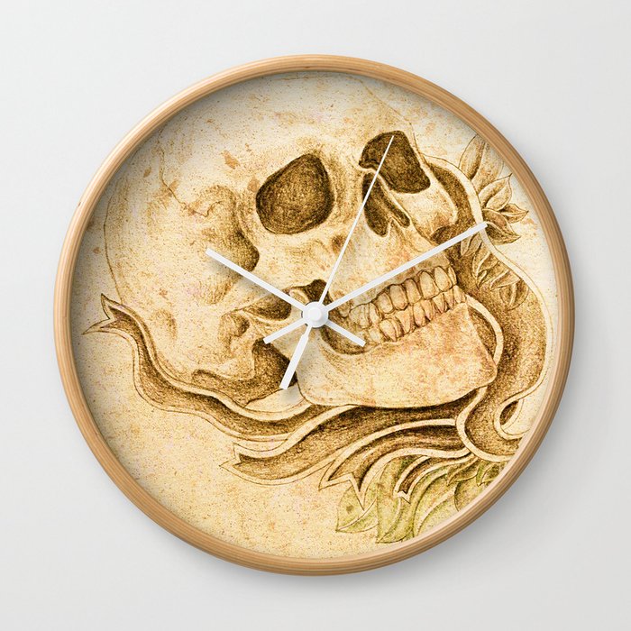 skull4 Wall Clock
