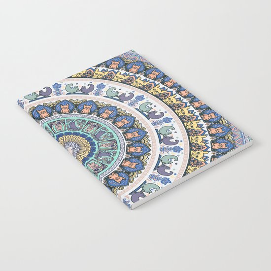 Frenchie Yoga Medallion Notebook